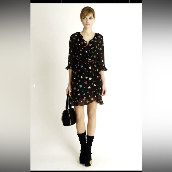 Moschino Cheap & Chic Pre-Fall 2012 Hearts Dress, size 12 - Picture 1 of 8